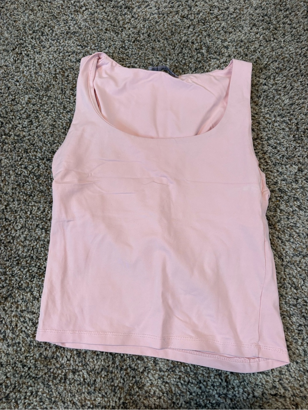 Classic Scoop Neck Pink Tank Top